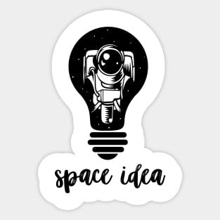 Space idea Sticker